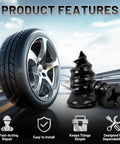 60 Piece Tire Repair Kit With Rubber Nails And Self Tapping Spiral Plugs For Tubeless Tires Emergency Puncture Fix Tools