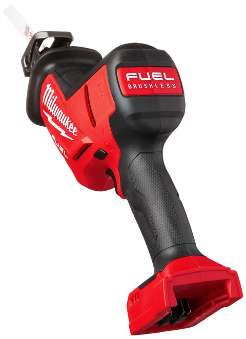 M18 FUEL Hackzall Cordless Reciprocating Saw Bare Tool With Brushless Motor And RedLink Intelligence, shown rear angled view