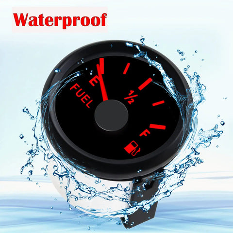 0 To 30 Ohm Fuel Gauge 2 Inch Fuel Level Gauge For Auto Car Truck Boat Motorcycle Yacht 9 To 32V Waterproof IP67 