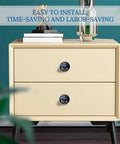 White Fantasy Dream Catcher Drawer Knobs 2 Pack on dresser, 1.1 inch, stainless steel hardware