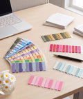 Writable Sticky Tabs Set With 80 Color Varieties, 16000 Index Tabs for annotating books, Bible study, planners, on desk