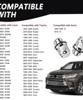 4 Piece M12x1.5 Lug Nuts Set Chrome Plated Steel Wheel Locks With Washer Replacement For OEM 90084 94001 90942 01033 MB579290 Toyota Camry Prius Lexus ES250