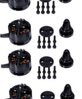 Hella Smooth Badass Brushless Motors For Your RC Whip And Quad Rigs BE1806 1806 KV Rated includes 4 black brushless motors and accessories.