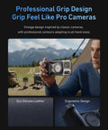 Person using the Master Grip Universal Magnetic Phone Grip With C03 Selfie Light Kit outdoors, showing ergonomic design and eco leather
