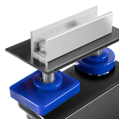 Lower Hood Pivot Kit And Hood Hinge Pivot Bolt Bushing Bracket Kit For Peterbilt 377 378 379 Trucks, close-up of metal and blue components.