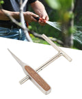 Stainless Steel Manual Wire Clamp Tool For Home Auto Pipeline And Industrial Repairs Heavy Duty Wire Gripper For Securing Parts And Holding Materials Steady During Assembly To Prevent Slippage And Ease Tightening, stainless steel, wood grip