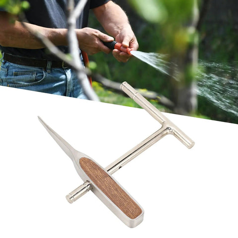 Stainless Steel Manual Wire Clamp Tool For Home Auto Pipeline And Industrial Repairs Heavy Duty Wire Gripper For Securing Parts And Holding Materials Steady During Assembly To Prevent Slippage And Ease Tightening, stainless steel, wood grip