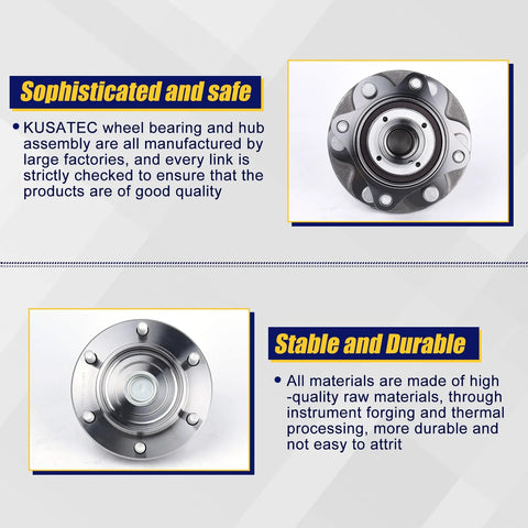 Front Wheel Bearing And Hub Assembly 950 004 Fits 2003 2019 Toyota 4Runner 2007 2009 FJ Cruiser 2005 2019 Tacoma 6 Lug With ABS
