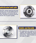 Beefed-Up Front Wheel Bearing And Hub Assembly 950-004 For Toyota 4Runner 2003 To 2019, 6 Lug With ABS, front view