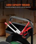 Heavy Duty Banding Strapping Cart Smooth Operator Rig For Pet Pp And Fiber Rolls with large capacity toolbox and tools.