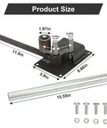 Heavy Duty Manual Rebar Bender For 4mm To 14mm Steel Rods showing dimensions with metal rod and bolts, industrial tool.