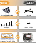 Comparison chart of M3 Button Head Socket Cap Screw Set With Nuts And Washers, highlighting material, variety, and packaging.