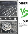 Comparison of Heavy Duty 6 Inch Garden Landscape Staples U Shaped 11 Gauge Galvanized Pins With 50 Staples And 50 Gasket Washers