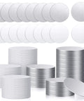 DIY Sublimation Aluminum Blanks Set 1 Inch Round Discs With Bezel Pendant Trays 200 Pieces Including Blank Discs And Double Sided Tape