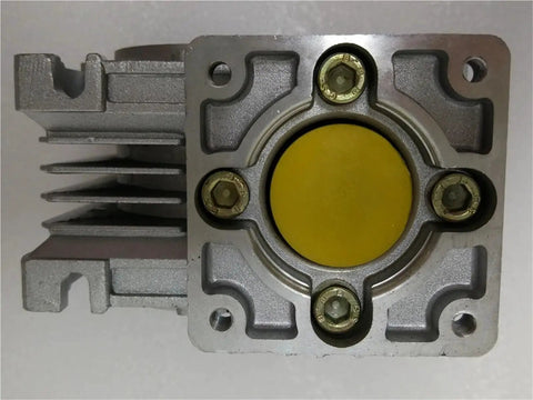 Heavy Duty Worm Gear Reducer That Runs Smooth As Glass On Any Frame Build Taking Zero Hassle From Heavy Loads While Offering Five To Eighty One Ratios For Solid Industrial Drive Projects close-up view of the steel casing and assembly.