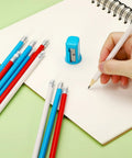 Round Wooden Pencils Bulk Pack Of 12 HB Graphite Pencils With Erasers For Office, School And Studio Use, Smooth Writing