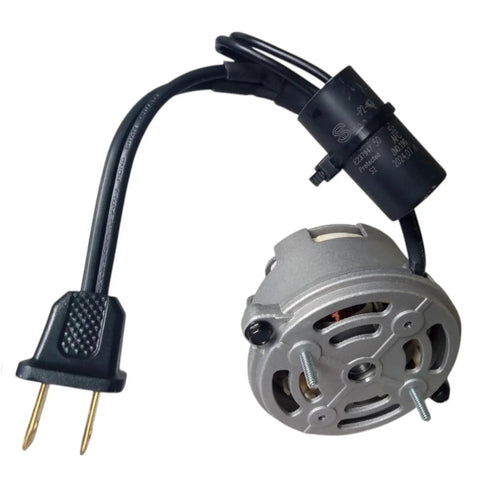 50 CFM Bathroom Vent Fan Motor Assembly For Home Use Replacement Fits Broan Nautilus Exhaust Fans Quiet Operation With Blower Wheel Included, Compatible With Models 662 663 668 678 688 And N678 N688 silver motor with two-prong plug