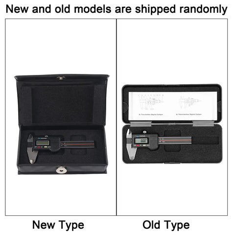 Digital Vernier Caliper 50mm 2In High Precision Measuring Tool With Dual Unit Conversion displayed in new and old packaging