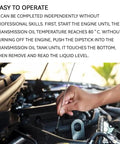 Person using Nissan CVT Transmission Dipstick For Altima Rogue Maxima Murano Oil Level Gauge Dipstick Measuring Rod