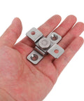 2 Pack Adjustable Torque Stainless Steel Damping Hinges For Cabinets And Doors Heavy Duty Friction Pivot Hinges in hand