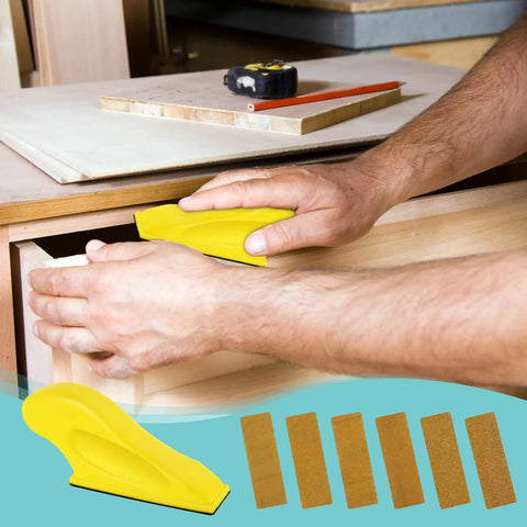 Tiny But Mighty Detail Sander Kit For Tight Spaces And Small Projects, Micro Sanding Tools With A 60 Piece 6 Grit Sandpaper Set For Woodworking, Car Finishing And Metal Polishing, Durable Flexible Sandpapers For Easy Handheld Use