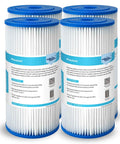 Four Heavy Duty 50 Micron Pleated Water Filter Cartridge For Whole House Sediment Removal 10 Inch By Four And A Half Inch Universal Fit