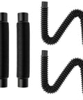Rain Barrel Hose Connector Kit With Downspout Diverter Links Rainwater Overflow And Stores More Water, 4 black extension tubes