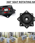 Heavy Duty Bar Stool Swivel Replacement for Recliner Chair Two Pack 6 Inch Ball Bearing Swivel Mount Plate with 360° rotation