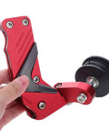 Red Universal Aluminum Motorcycle Chain Tensioner Kit With Auto Adjuster Roller For Dirt Bike Motocross And ATV Keeps Your Chain Smooth Like Butter While Cutting Down On Wear And Tear For Less Maintenance hassle Free Riding, red aluminum with roller