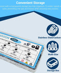 250 Piece Metric Nylon Lock Nut Assortment Kit M3 M4 M5 M6 M8 M10 in clear storage box, organized sizes for easy access.