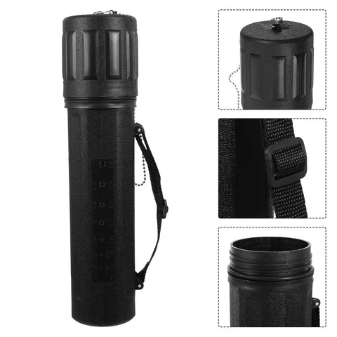 Slick Jhknnk Moisture Proof Welding Rod Storage Tube For Electrodes With Locking Lid, 14 inch black tube with portable handle.