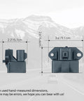 Fuel Pump Relay Module For Ford E150 E250 E350 E450 Edge Escape Transit Police Interceptor Lincoln MKS MKT Navigator Mercury Milan Mariner Replaces 601225 Plug N Play with dimensions shown