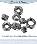 S Stainless Steel Shaft Collars Depth Stop Kit Screw Adjust Heavy Machinery Auto Robotics Gears Shafts Limiting Collars Easy Install Locked Down Tight Pros Quality Hardware Industrial Reliable Machines Hold Up Tough Demands Failure On Site, 3-10mm set