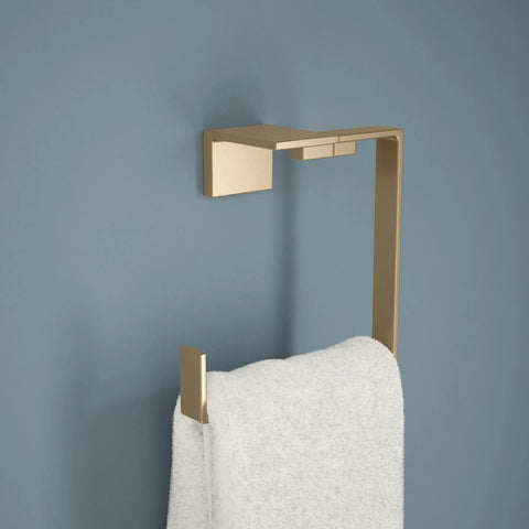 Hand Towel Holder Ring In Champagne Bronze For Kitchen And Bathroom Easy Wall Mount Corrosion Resistant Finish Fights Rust And Tarnish