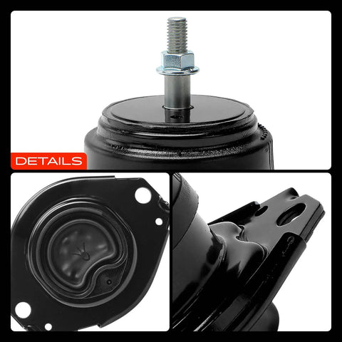 Slick Direct Bolt On Heavy Duty Front Left Or Right Engine Motor Mount Replacement For Dodge Durango And Jeep Grand Cherokee Wk2 2011 Through 2023, steel rubber unit top view.