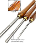 Badass Three Piece Bowl Gouge And Wood Chisel Set For Exact Lathe Work. Premium HSS Blades with walnut handles.