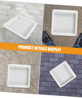 DIY Concrete Molding Kit With 2 Piece Paver Molds For Patio Garden Pathway Cement Molds Plastic Paving Edging Forms displayed on various surfaces.