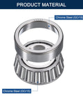 Two Pack 32206 Tapered Roller Bearing Cone And Cup Set, 30mm Bore, 62mm OD, chrome steel material details