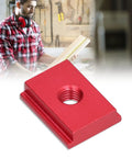 Red Aluminum Alloy Sliding Nut For T Track Systems With Dual Metric Threads T Slot Nut For Woodworking Jigs Table Saw