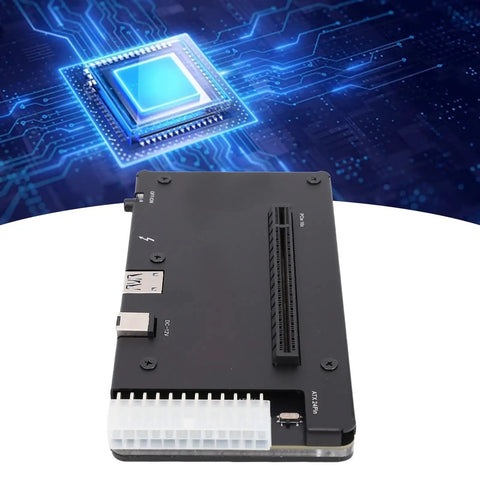 Level Up Your Rig Instantly With This Thunderbolt 4 eGPU Enclosure USB4 External Graphics Dock showing PCIe slot and USB connectors.