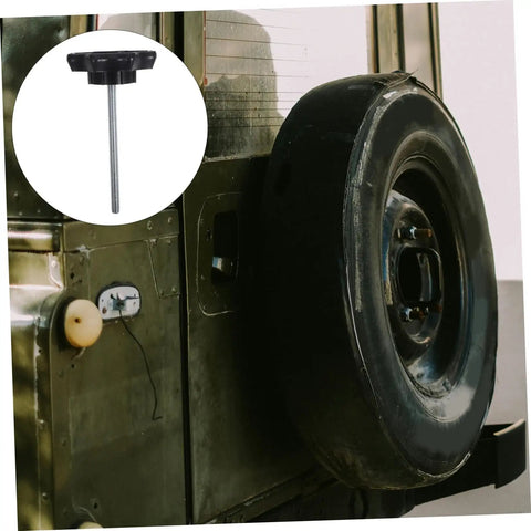 Spare Tire Hold Down Bolt For Car Spare Wheel Mounting Universal Fitment Tire Fastener Clamp For Secure Reliable Tire Installation Easy To Install Heavy Duty Spare Wheel Hardware For Road Ready Security on vehicle