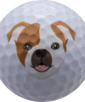 Dog Lover Golf Balls Set Of 12, Funny Dog Theme Golf Balls For Golfers And Pet Lovers featuring cute dog face illustration