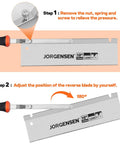 10 Inch Dovetail Jamb Saw With Reversible Blade Spring Loaded Flush Cut 13 TPI Double Ground Teeth Cranked Soft Grip Handle