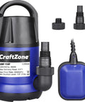 Heavy Duty 1HP Submersible Water Pump Featuring A Badass 4000 GPH Output With A Rock Solid Thermoplastic Build, accessories included.