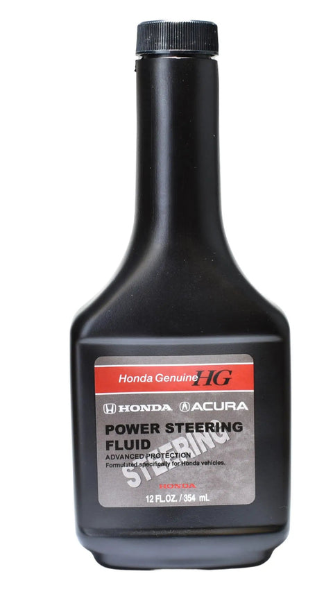 Honda Power Steering Fluid Kit With Three 12 Oz Bottles 08285-P99-0CZA3 Plus High Pressure Black Outlet O Ring Seal And Low Pressure Orange Inlet O Ring Seal For Honda Vehicles bottle