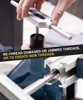 Hand Taper Tap 1-1/2 Inch 6 BSW Right Hand Taper Style Tap For Precision Threading In Steel High Speed Steel HSS With Straight Flute And 2B Accuracy Machinist Grade used with tap wrench.