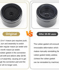 Comparison of Dual Mason Jar Vacuum Sealer Kit with Separate Wide Mouth and Regular Mouth Sealers Plus 20 Canning Lids, showing original vs after use condition.
