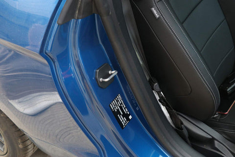 Ford Mustang 2015 2018 ABS Door Lock Hook Cover Gap Catches Latches Trim Kit Set Custom Fit for seamless door panel gaps