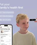BeamO All In One Contactless Health Gadget With Thermometer ECG Monitor And Stethoscope And Fast Temperature Readings For Heart And Lung Tracking At Home Or On The Go in use with child