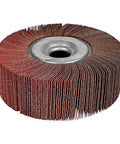Beast Mode 6 Inch Aluminum Oxide Flap Wheel With 80 Grit for bench and pedestal grinders, featuring tough cotton backing.
